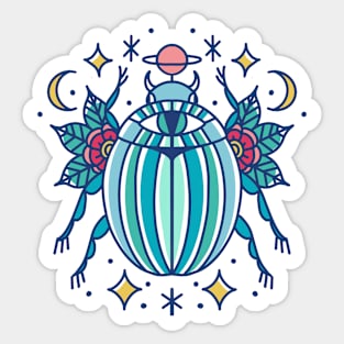 Lucky scarab Sticker